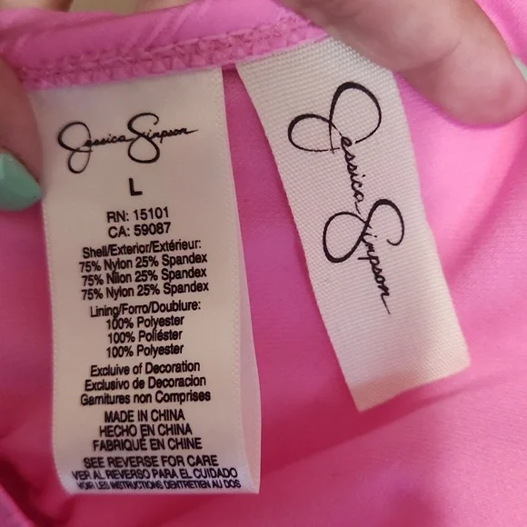 NWT Jessica Simpson Tankini Top Large(10) - Picture 5 of 5